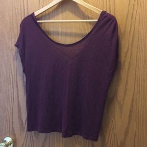 Maroon scoopneck